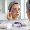 Mască pentru ochi - Sclipici Violet - Reîntinerire și Hidratare 60 buc